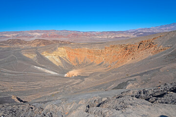 Volcanic Crater in a Desert Landscape