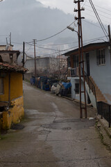 A foggy day in the slum