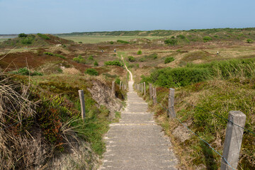 Treppenpfad, Melkhörndüne, auf der Insel Langeoog