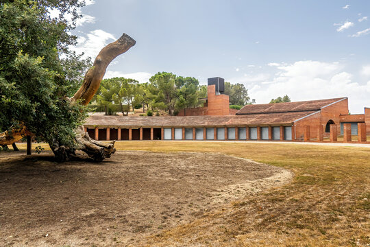 Sant Sadurni d'Anoia, Penedes, Catalonia, Spain: JUL  17 2023 : Winery building New modern style