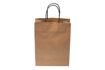 Paper bag isolated on a white background.