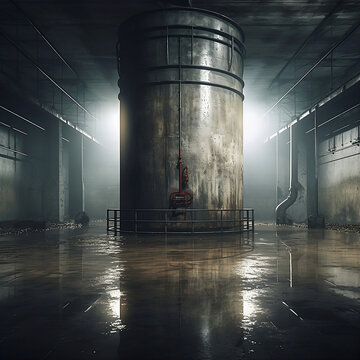 bauwerk, architektur, tank, wassertank, wasser, stahl, anlagen, dark, licht, building, architecture, tank, water tank, water, steel, plants, dark, light