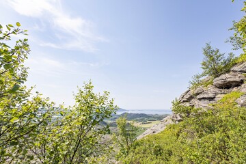 Hiker in the mountains,Brønnøy,Helgeland,Norway