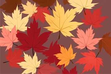 Fototapeta premium Maple leaves autumn related