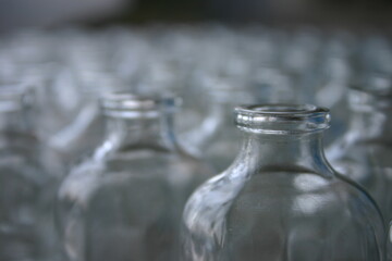 empty glass bottles