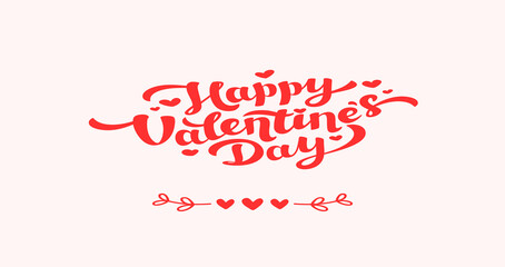 Fototapeta na wymiar Place for text. Happy Valentine's day sale header or voucher template with hearts