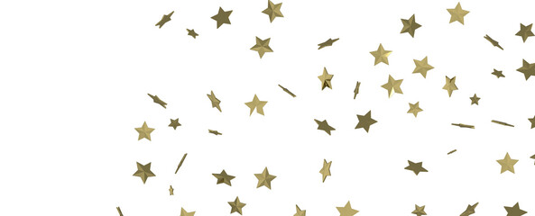 Stars - A gray whirlwind of golden snowflakes and stars. New