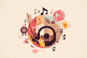 Fototapeta premium Music Concept Design