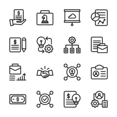 Business icons set