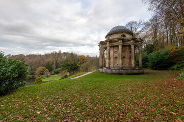 The Temple Of Apollo at Stourhead Gardens in Wiltshire