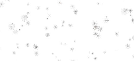 Fototapeta premium Snowflake Blizzard: Brilliant 3D Illustration Showcasing Descending Holiday Snowflakes