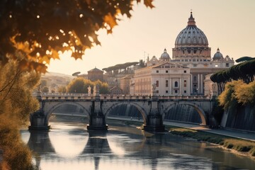Fototapeta na wymiar Rome Italy romantic holiday destination