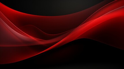 Minimalistic Red and Black Abstract Background AI Generated