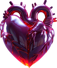 dark metallic heart 