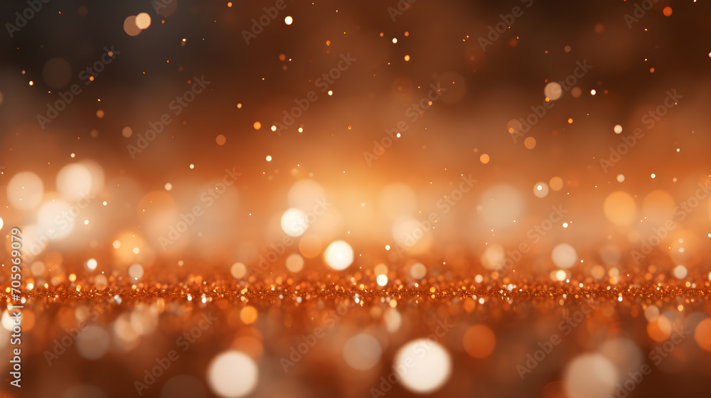 Poster background in earth colors with glitter, bokeh and colorful textures