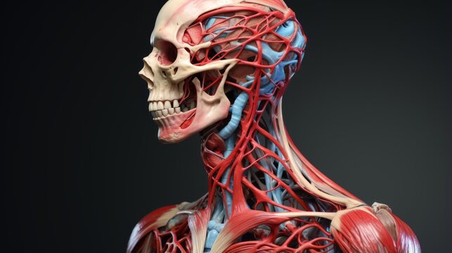 Human Anatomy ecorche. Human physiology. Muscles