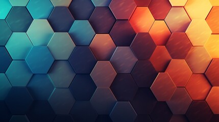 Minimalistic Clean Abstract Geometric Hexagon Background AI Generated