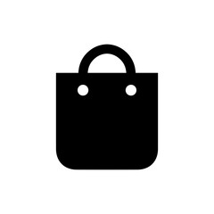 Shopping bag icon flat vector template design trendy