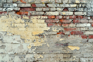 Grunge brick wall texture, a close-up image featuring the rough and weathered texture of a grunge brick wall.