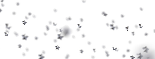 Celestial Cascades: 3D Illustration Conjures a Rainfall of Gold Stars