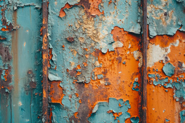 Rusted metal background, an image showcasing a rusted metal surface with peeling paint, corrosion, and distressed textures.