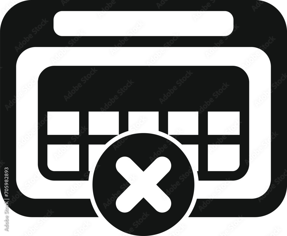 Aufkleber calendar time filter content icon simple vector. smart database. work creative idea