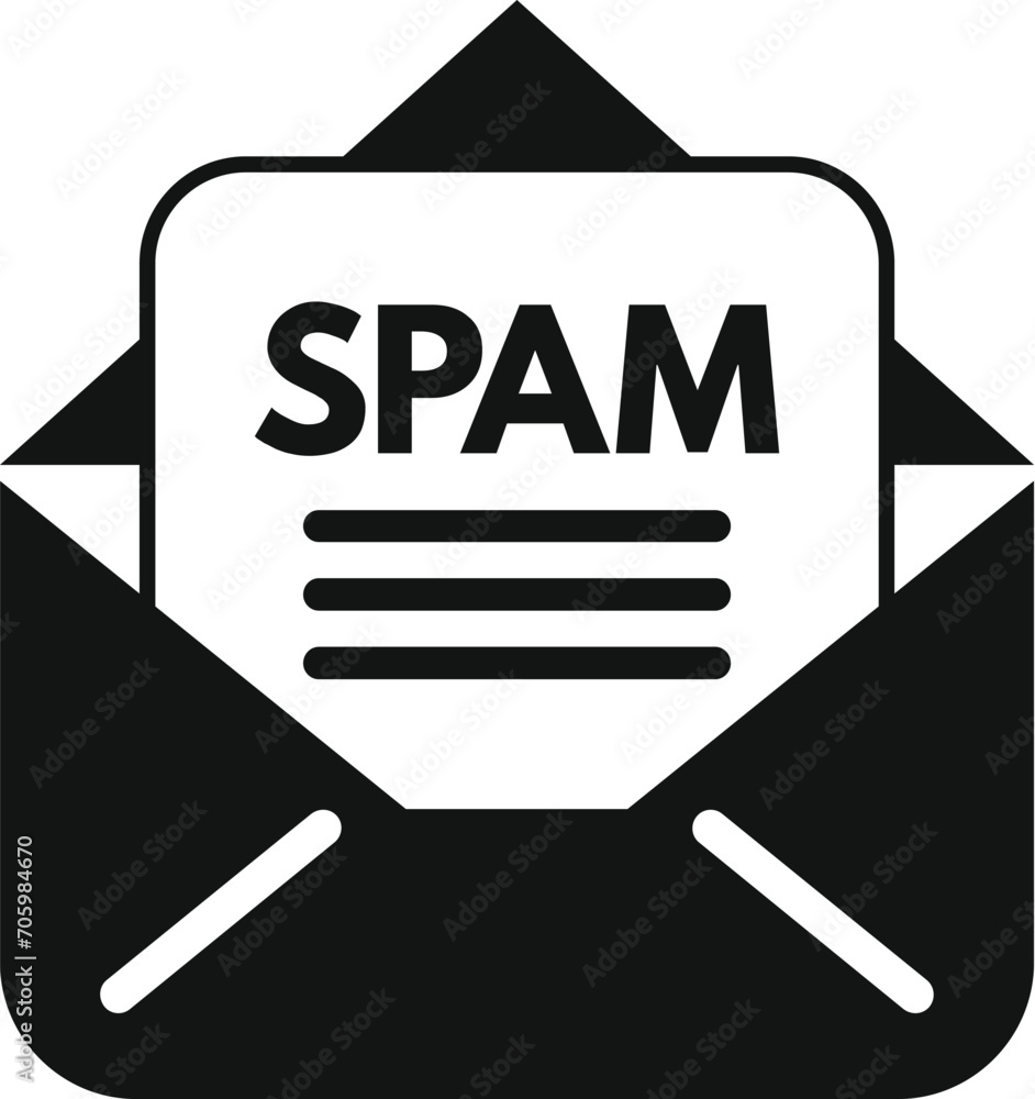 Poster spam media filter icon simple vector. cloud process. creative data input