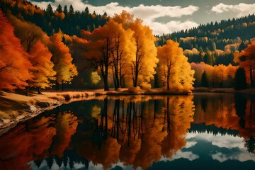 sunset in the mountains