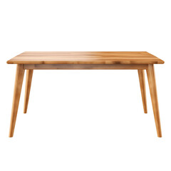 Simple wooden empty table.