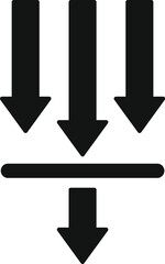 Download strain flow icon simple vector. Dark conduit. Safety data server - obrazy, fototapety, plakaty