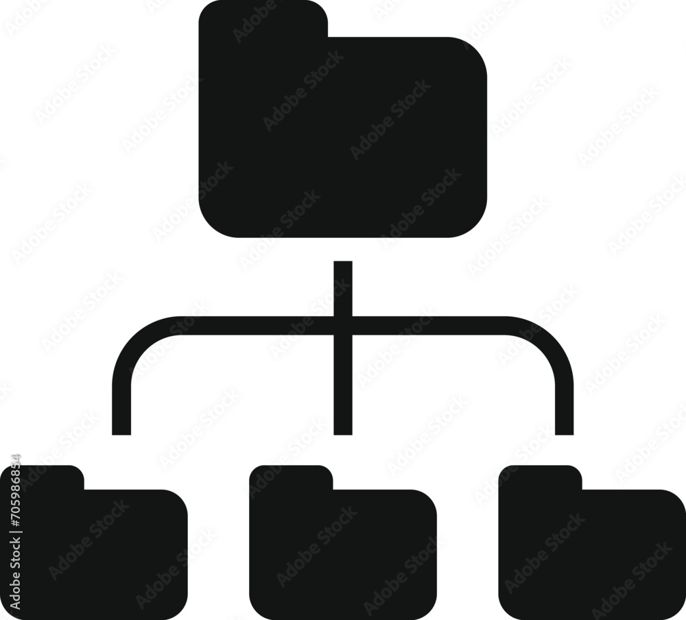 Poster data folder scheme icon simple vector. manage content filter. strain flow