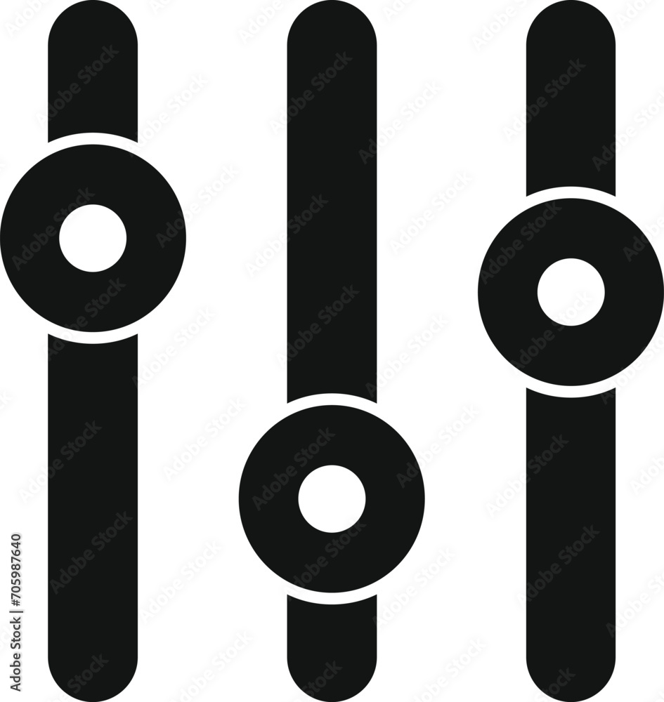 Poster clever content filter icon simple vector. internet funnel. creative input