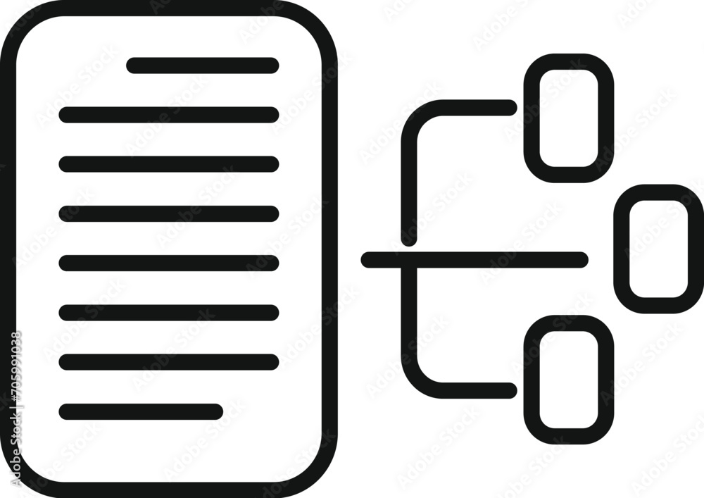 Poster data file scheme icon outline vector. cloud process. time media safety