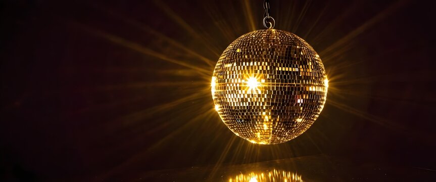 Charme dor&eacute; : Boule &agrave; facette captivante
