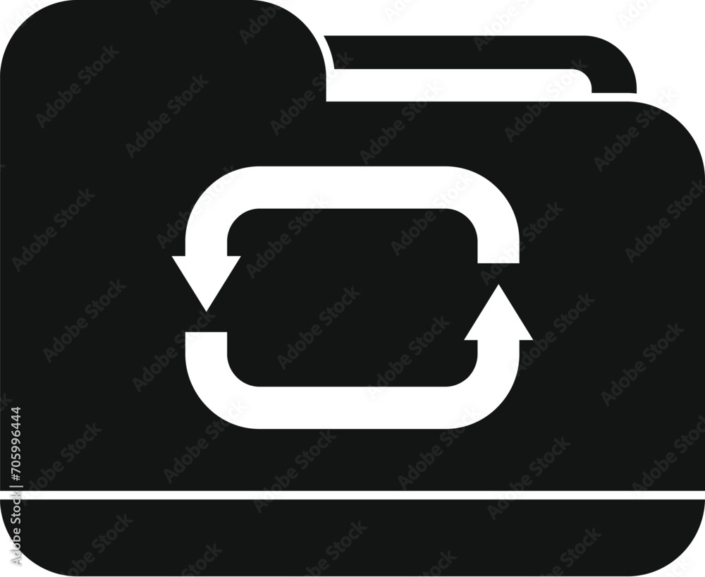Poster search filter folder icon simple vector. peruse attach. virtual cyber
