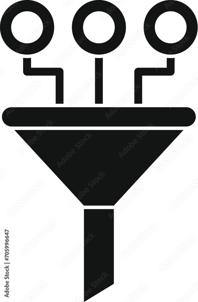 Poster filter zoom icon simple vector. digital electronic. web app data