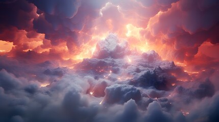 Pastel Cloud Background Created Using Generative Art

