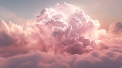 Pastel Cloud Background Created Using Generative Art

