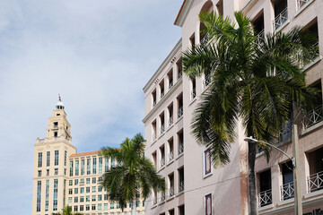 View of downtown Coral Gables Florida