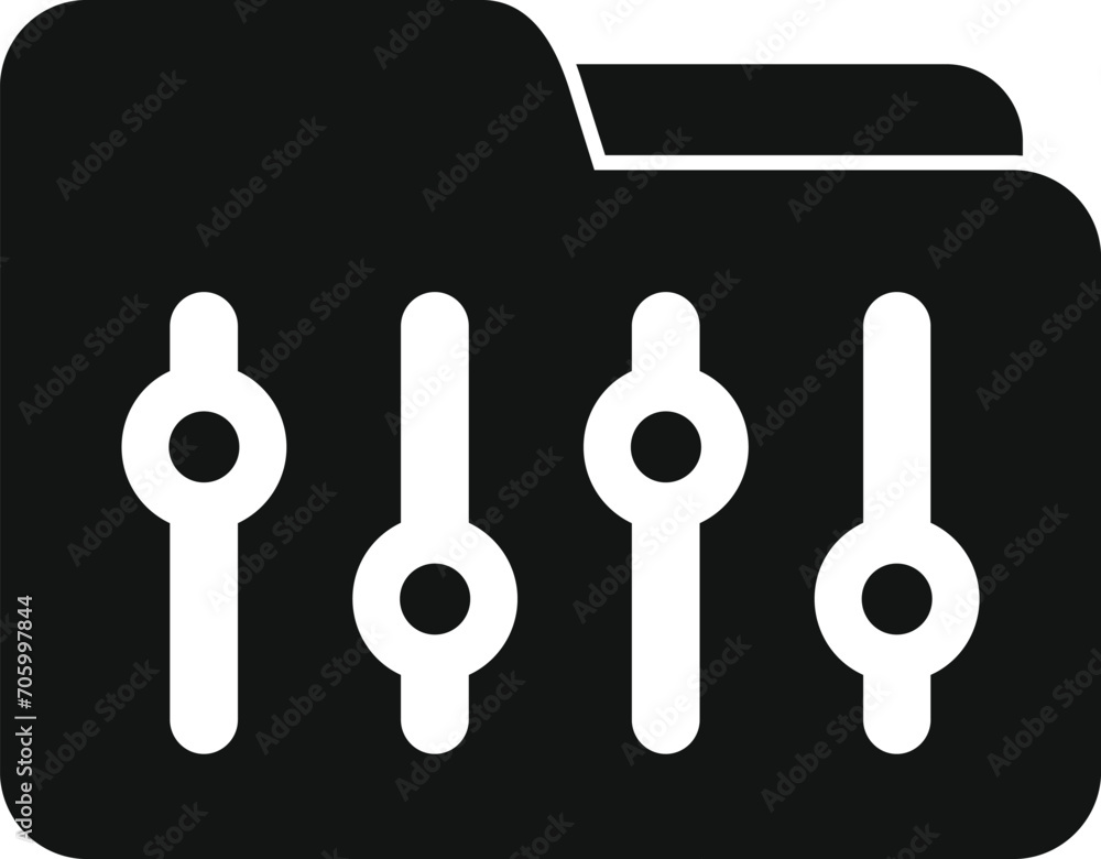 Poster search arrange filter icon simple vector. process home. app data business