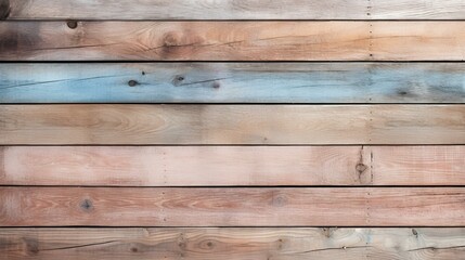 Fototapeta na wymiar Wood Background or Texture with Pastel Planks