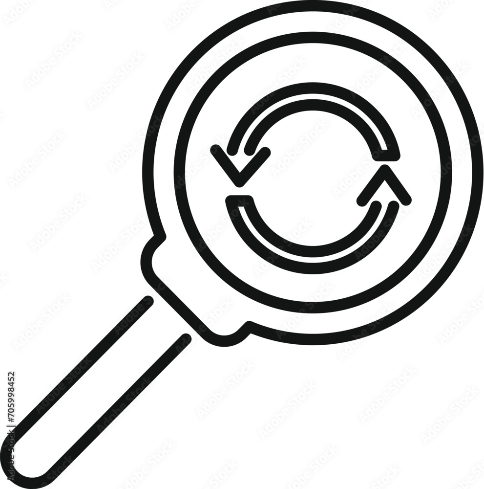 Poster search filter icon outline vector. education digital. web data app