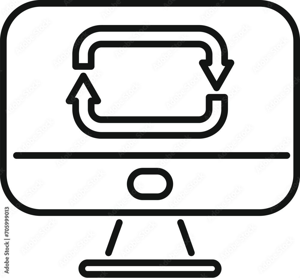 Poster button lock digital icon outline vector. stroke online. search computer filter