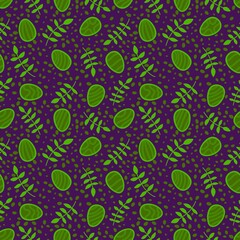 Easter eggs seamless flora pattern for wrapping paper and fabrics and linens and kids clothes print