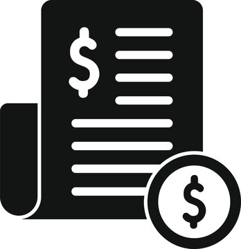 Money papers credit icon simple vector. Marketing payment. Social deal online