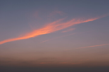 Beautiful colorful sunset with ocean view in Cartagena, Bolivar, Colombia