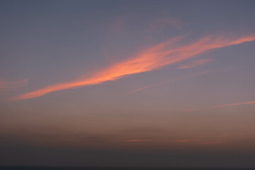 Obraz premium Beautiful colorful sunset with ocean view in Cartagena, Bolivar, Colombia