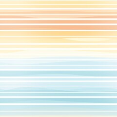 Contemporary seamless pattern with soothing pastel horizontal stripes and subtle gradient effect