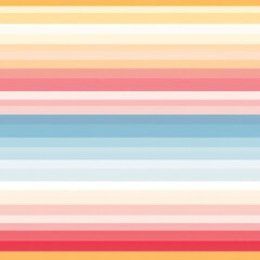 Soft pastel gradient horizontal stripes seamless pattern   soothing and contemporary design