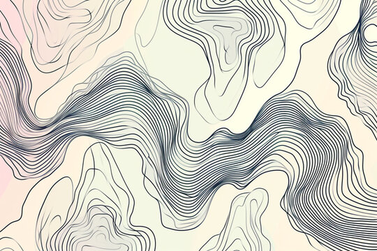 graphic modern background with graphic black linear pattern in delicate pastel colors,the concept of creative and trendy design,interior design,packaging